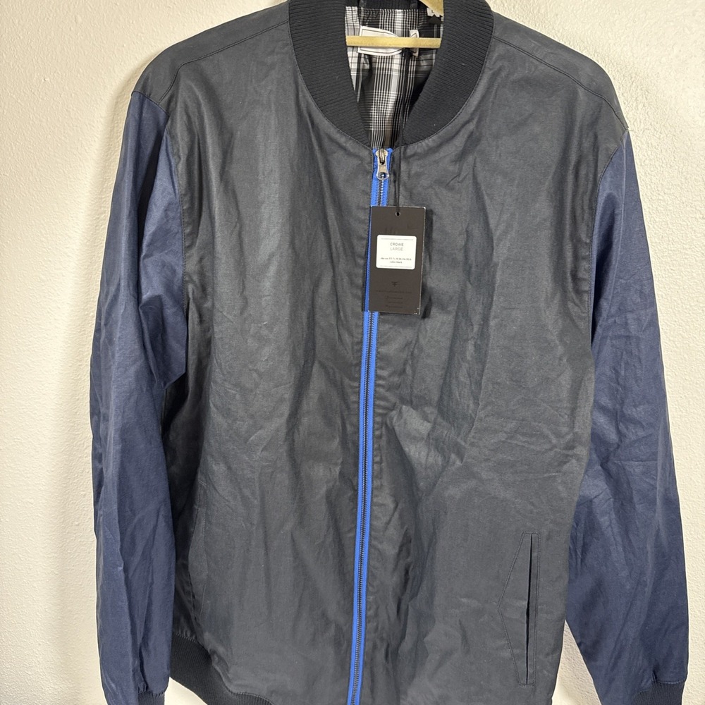Five‎ Four Men's Zip Up Jacket Size Large Black Crowne C2